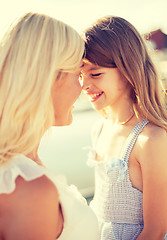 Image showing happy mother and child girl