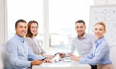 Image showing business team having meeting in office