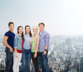 Image showing group of smiling students standing