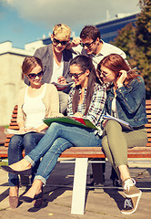 Image showing group of students or teenagers hanging out