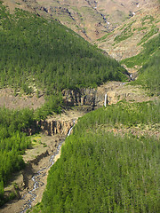 Image showing Cascade on the mountain river