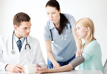 Image showing doctor and patient in hospital