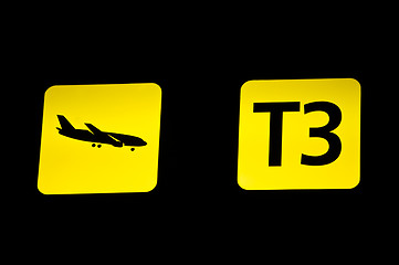 Image showing Airport sign