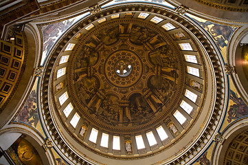 Image showing Church Interior of St Paul's in London