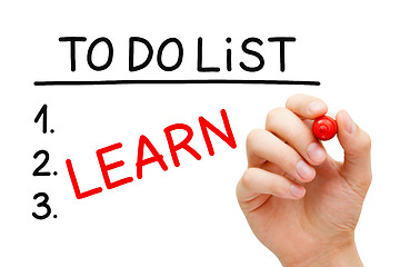 Image showing Learn To Do List