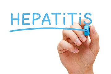 Image showing Hepatitis Blue Marker