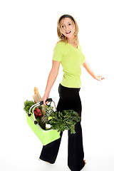 Image showing Happy Eco Shopper