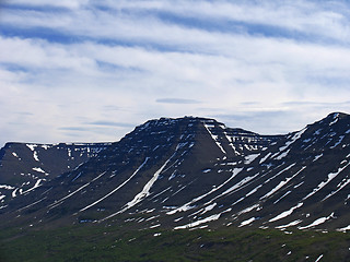 Image showing Aerial view on mountains of Putorana plateau