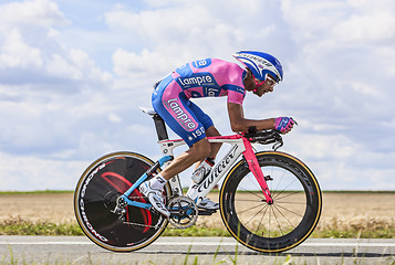 Image showing The Cyclist Michele Scarponi 