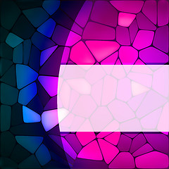 Image showing Stained glass design template. EPS 8