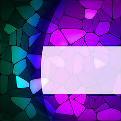 Image showing Stained glass design template. EPS 8