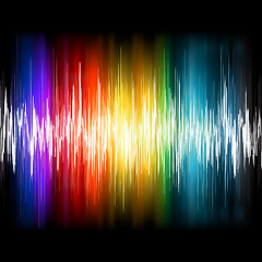 Image showing Equalizer Abstract Sound Waves. EPS 8