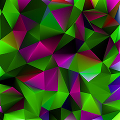 Image showing Shiny geometric in purple|green color. EPS 8