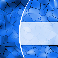 Image showing Stained glass design template. EPS 8