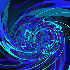 Image showing Blue abstract stylish fantasy background. EPS8