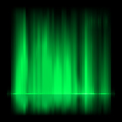 Image showing Green aurora borealis background. EPS 8