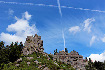 Image showing big rock in Carpathian mountains