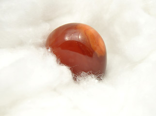 Image showing Agate mineral on cotton