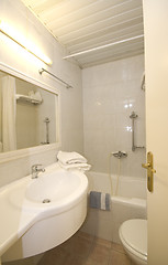 Image showing hotel bathroom