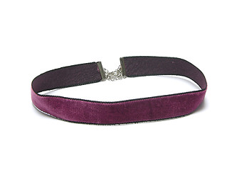 Image showing Lilac velvet collar as traditional emblazonment for women and girls