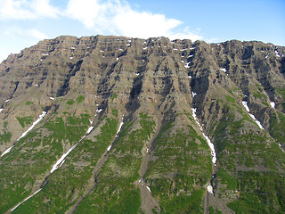 Image showing Aerial view on mountains of Putorana plateau