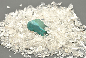 Image showing Detailed and colorful image of turquoise mineral