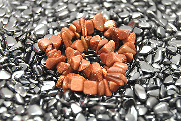 Image showing Detailed and colorful image of glittering goldstone