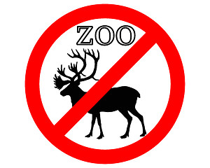 Image showing Caribou in zoo prohibited