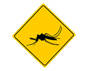 Image showing Midge warning sign