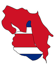 Image showing Costa Rica Hand Signal