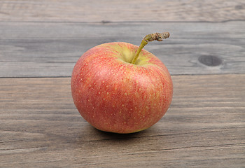 Image showing Apple on wood