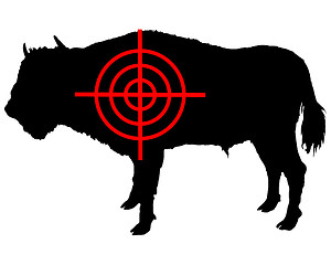 Image showing Bison crosshair