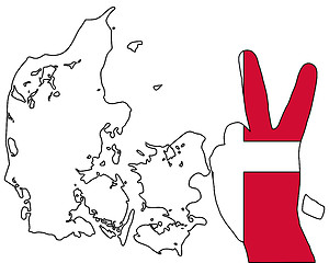 Image showing Danish hand signal