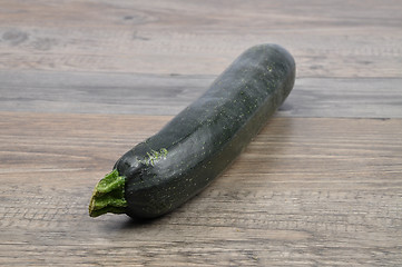 Image showing Zucchini on wood