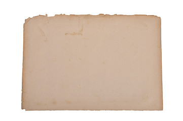 Image showing Yellowed paper