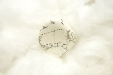 Image showing Howlite on cotton