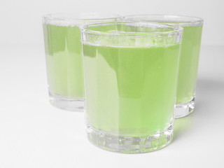 Image showing Green apple juice