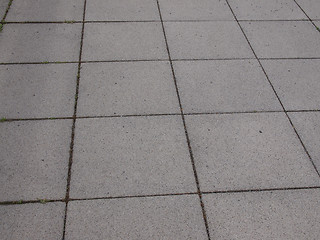 Image showing Concrete sidewalk pavement