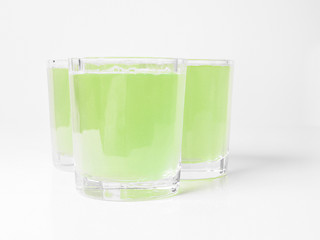 Image showing Green apple juice