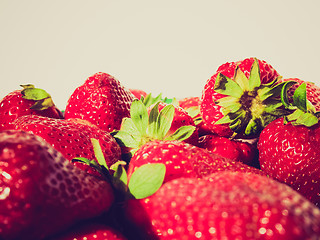 Image showing Retro look Strawberry