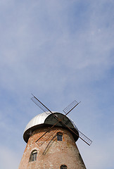 Image showing mill roof on blue sky background 