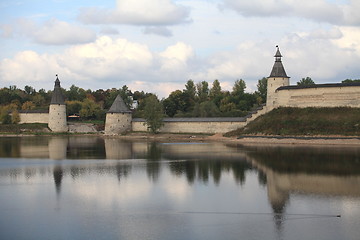 Image showing Pskov Kremlin in autumn