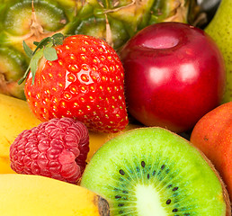 Image showing Berries and fruit closeup