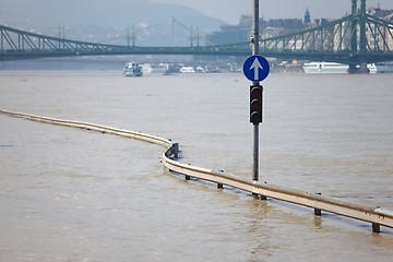 Image showing Flooded street