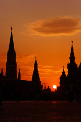 Image showing Sundown on Red Square