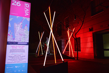 Image showing Venture, teepee structures at Vivid Sydney