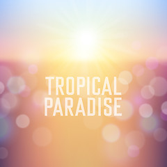 Image showing Summer holiday tropical beach background