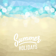 Image showing Summer holiday tropical beach background