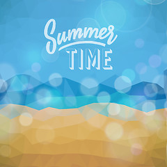 Image showing Summer holiday tropical beach background