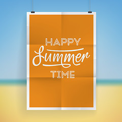 Image showing Summer holiday poster design